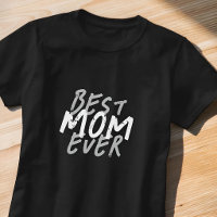 Meilleure Maman Moderne Grunge Blanc et Gris