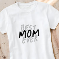 Meilleure Maman Moderne Grunge Noir et Gris