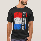 T-shirt Meilleure maman néerlandaise jamais Pays-Bas Drape (Devant)