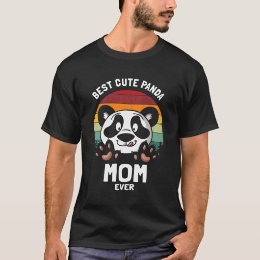 T-shirt Meilleure maman Panda jamais (Devant)