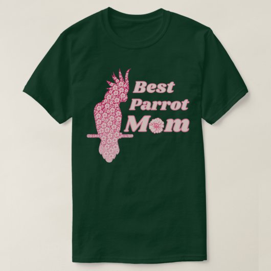 T-shirt Meilleure maman perroquet animal de compagnie Parr (Design devant)