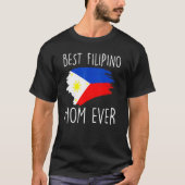 T-shirt Meilleure maman philippine jamais Drapeau philippi (Devant)