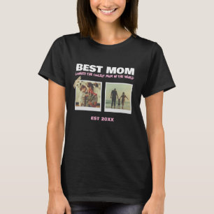 T-shirt Meilleure maman photo vintage Polaroid pour la fêt