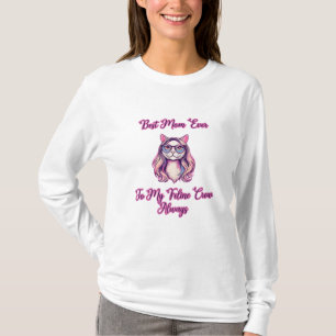 T-shirt Meilleure Maman Pour Toujours Équipe Féline Chat A