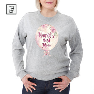 T-shirt Meilleure maman rose florale du monde Fête des mèr