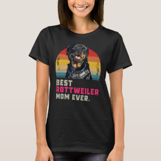 T-shirt Meilleure maman Rottweiler 13 ans