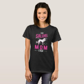 T-shirt Meilleure maman saluki (Devant entier)