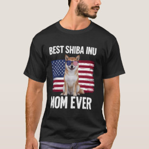 T-shirt Meilleure maman Shiba Inu jamais 4 juillet chien p