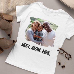 T-shirt Meilleure maman Toujours personnalisée Photo de fa