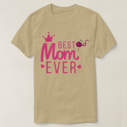 T-shirt meilleure maman tricot jamais 231 (Design devant)