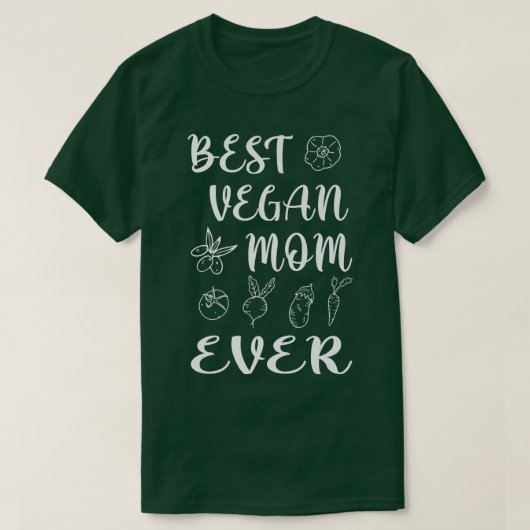 T-shirt Meilleure maman vegan (Design devant)