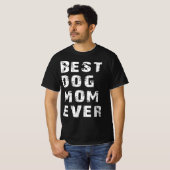 T-shirt meilleure mère de chien (Devant entier)