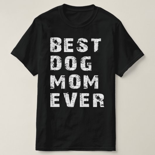 T-shirt meilleure mère de chien (Design devant)