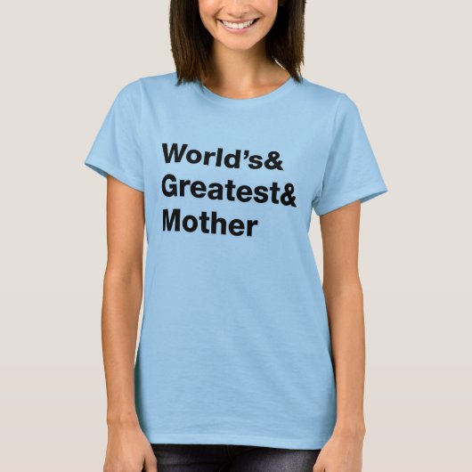 T-shirt Meilleure Mère du Monde (Devant)