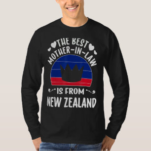 T-shirt Meilleure Mère En Droit Nouvelle Zélande Nouvelle 