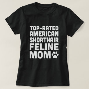 T-shirt Meilleure Mère Féline American Shorthair
