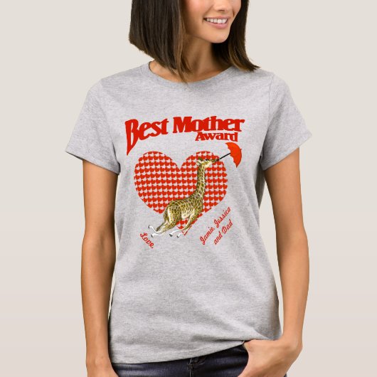 T-shirt Meilleure mère Prix Keepsaké (Devant)
