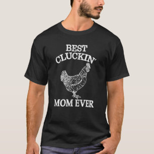T-shirt Meilleure mère qui claque Poulet Femme Fille Ferme