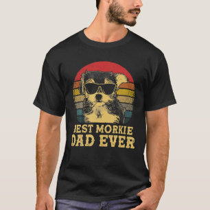 T-shirt Meilleure morpie Papa Ever Dog Lovers Rétro Vintag