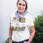 T-shirt Meilleure Nonna jamais - Collage photo pour petits<br><div class="desc">Célébrez la "Meilleure Vierge jamais" avec ce T-shirt personnalisé Collage de photos de petits-enfants. Ce cadeau réfléchi comporte un collage magnifiquement arrangé de photos chères capturant des moments spéciaux, complété par un message d'amour. Fabriqué en tissu doux et durable, il offre à la fois confort et style. Le design personnalisé...</div>