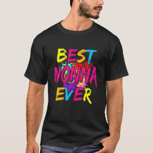 T-shirt Meilleure Nonna jamais jumelé Famille Mères coloré