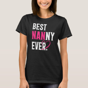 T-shirt Meilleure nounou jamais nounou Fête des mères femm