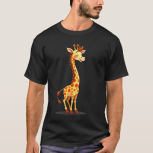 T-shirt Meilleure œuvre d'art de girafe pour hommes femmes
