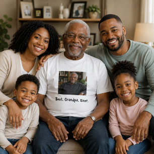 T-shirt Meilleure photo de famille de Grand-père