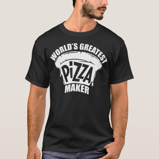 T-shirt Meilleure Pizza Maker Baker Drôle Pizza Maker Pour (Devant)