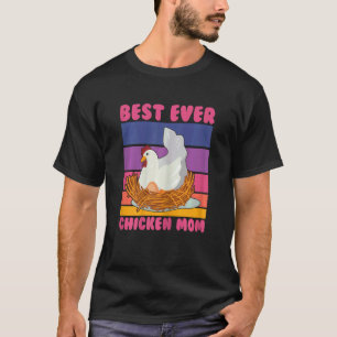 T-shirt Meilleure poule mère femme agricultrice propriétai