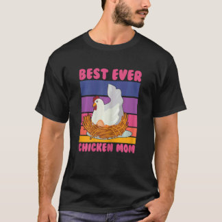 T-shirt Meilleure poule mère femme agricultrice propriétai