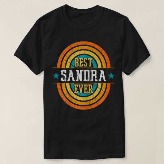 T-shirt Meilleure Sandra Jamais Drôle Nom Sandra (Design devant)