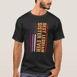 T-shirt Meilleure Soeur Lesbienne Ever Lgbt Gay pride Lesb