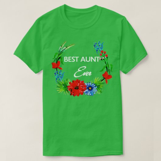T-shirt Meilleure tante (Design devant)