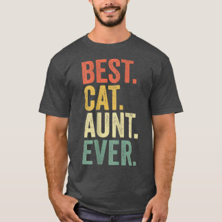 T-shirt Meilleure Tante De Chat Jamais Vintage, Cool Amour