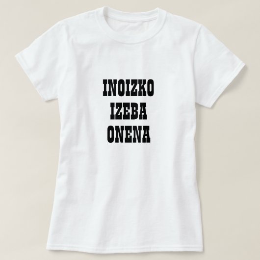 T-shirt Meilleure tante jamais en basque, Inoizko izeba on (Design devant)