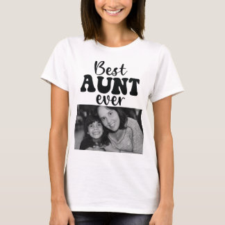 T-shirt Meilleure Tante Jamais Photo Personnalisée