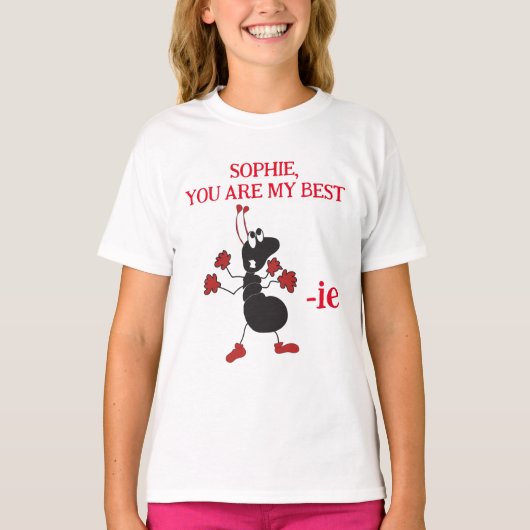 T-shirt Meilleure tante Mignonne Ant Funny Insect Bugs Rou (Devant)