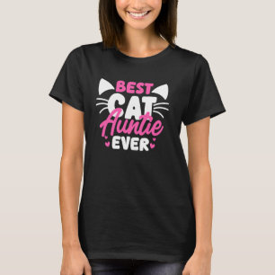 T-shirt Meilleure Tatie de Chat Propriétaire de Chat Grand