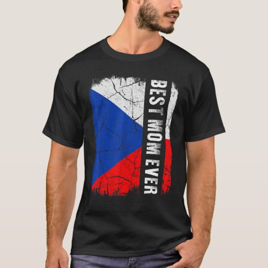 T-shirt Meilleure Tchèque Maman Jamais République Tchèque  (Devant)