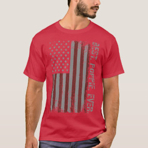 T-shirt Meilleure variété Vintage jamais American Flag Pèr