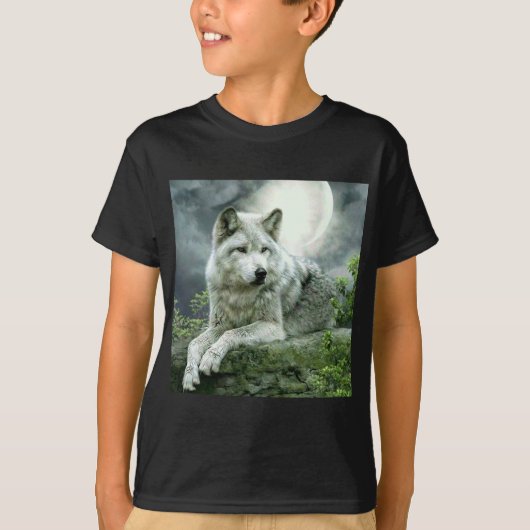 T-shirt Meilleure vente Imaginative Wolf Art Illustration (Devant)