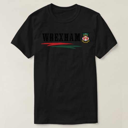 T-shirt Meilleure vente Wrexham classique Wrexham supporte (Design devant)