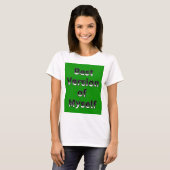 T-shirt Meilleure version de la conception de devis de mot (Devant entier)