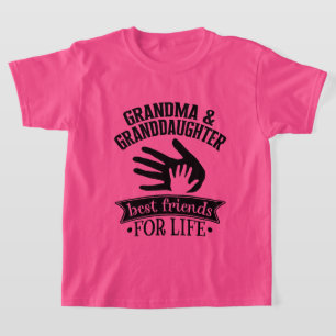 T-shirt Meilleures amies grand-mère petite-fille 