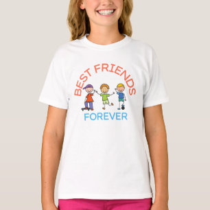 T-SHIRT MEILLEURES AMIES POUR TOUJOURS, AMITIÉ, JOURNÉE DE