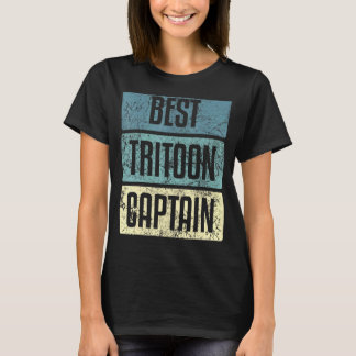 T-shirt Meilleures citations de bateau de capitaine de Tri