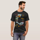 T-shirt Meilleures citations de Schmidt (colorisées) (Devant entier)