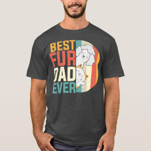 T-shirt Meilleures Fêtes des pères de fourrure papa Jamais