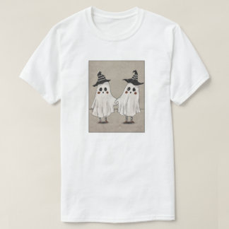 T-shirt Meilleurs amis fantômes se tenant la main Chapeaux